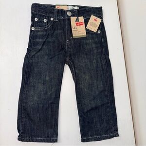 Levi's 514 Straight Fit Dark Blue Jeans 18 Months 100% Cotton